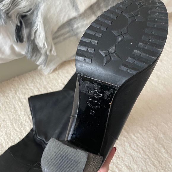 VINTAGE BLACK VERO MODA HEELED BOOTS - 37 - Picture 4 of 4